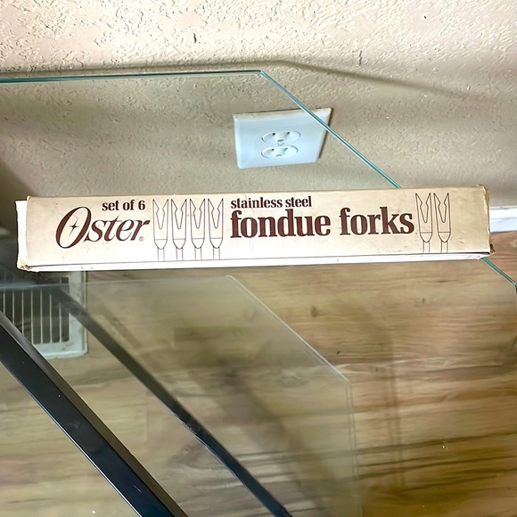 Vintage Oster Fondue Forks Set of 6 Stainless Steel - Picture 1 of 2